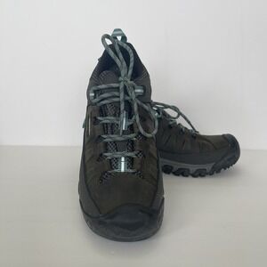 KEEN® Women's 8 M Targhee III Low‎ Waterproof Hiking Shoes, Alcatraz/Blue Topaz